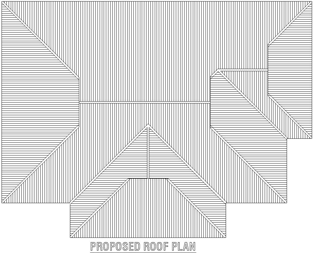 Proposed roof plan