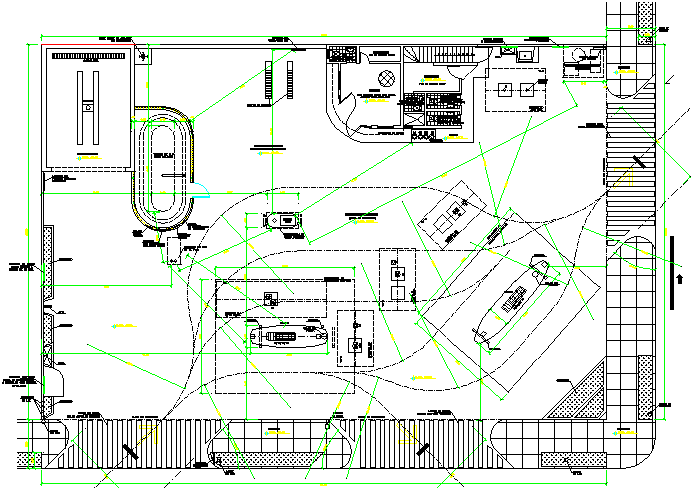 Prototype Gas Station Design and Elevation dwg file