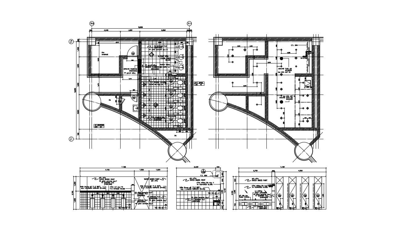Public Toilet Plan CAD File