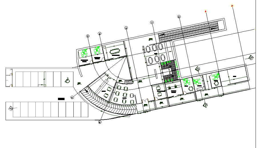 Public library detail floor plan.