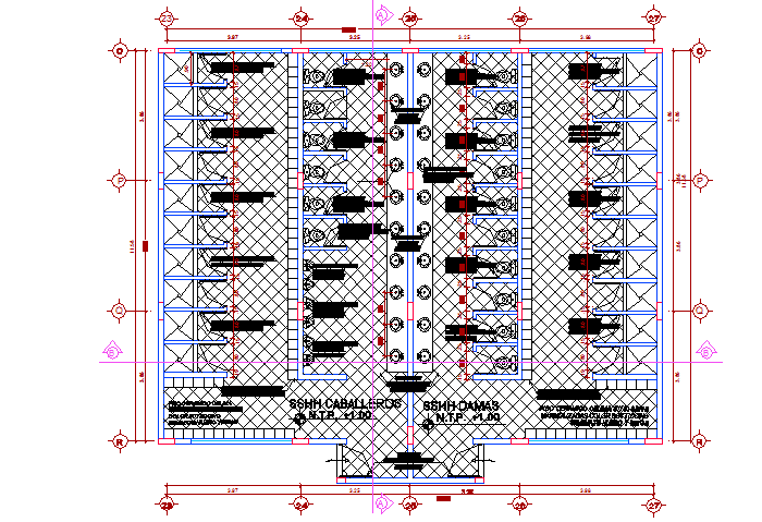 Public toilet detail dwg file