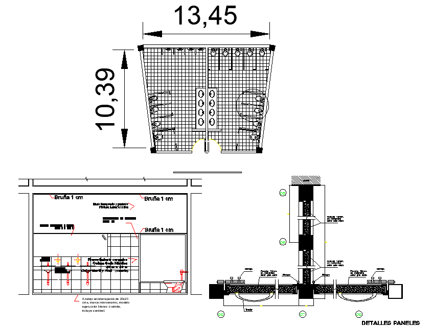Public toilet plan dwg file