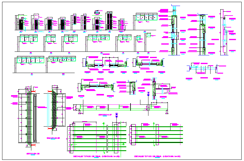 Public wash room structure detail dwg file