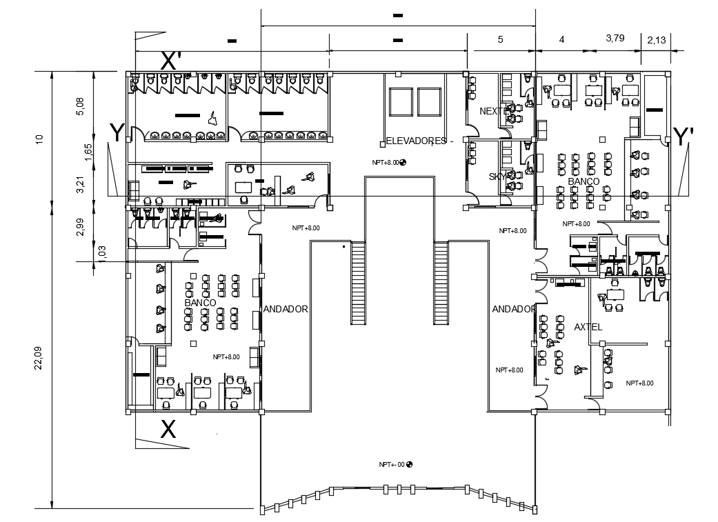 Public building cad drawing is given in this cad file. Download this 2d cad file now.