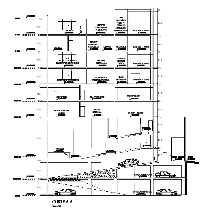 Public building section cad drawing is given in this cad file. Thank you for downloading this 2d auto cad file.