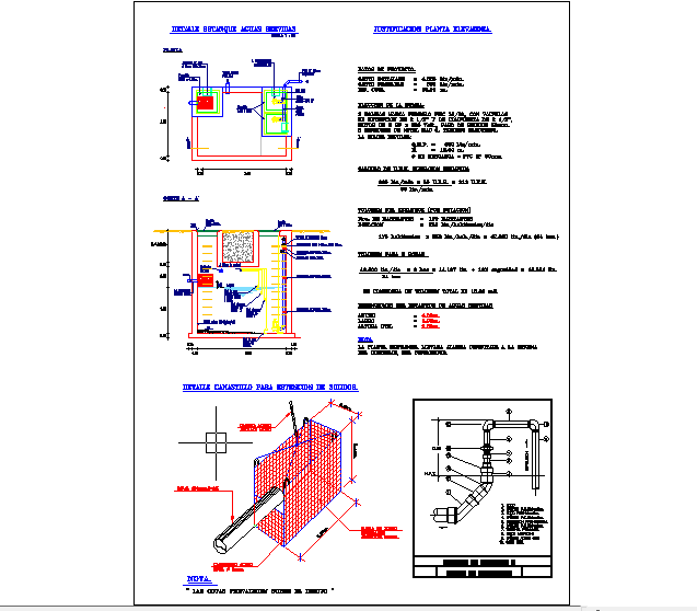 Pumping tank sewers effluents with details