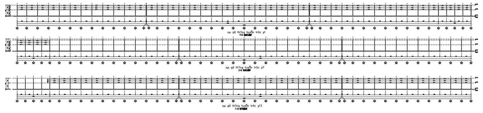 Purlin Bridge Structure Plan Details in AutoCAD, dwg file.