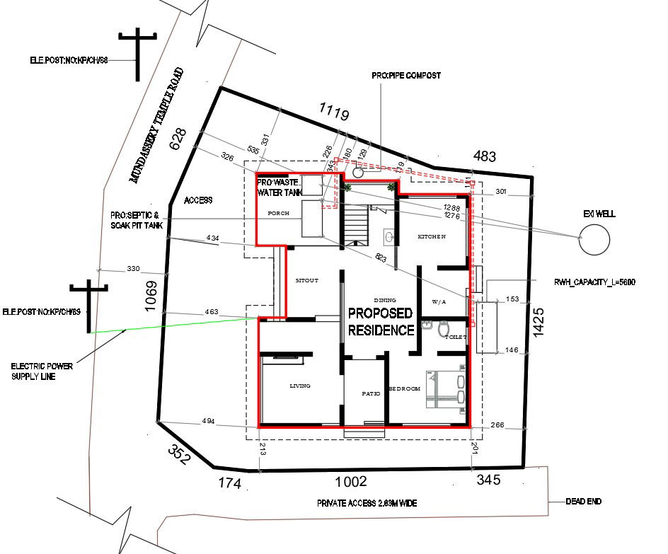 Purpose Residence Plan CAD Drawing Download DWG File