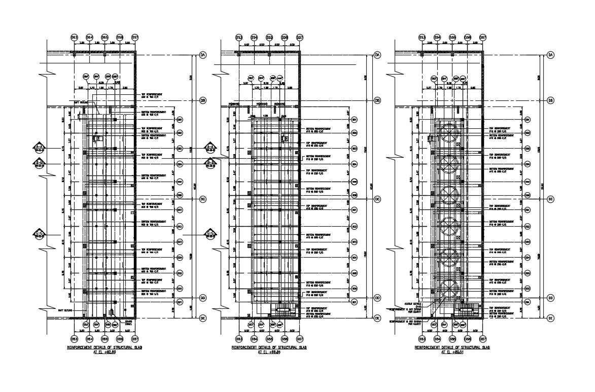 R.C.C Slab Reinforcement Details CAD File Download