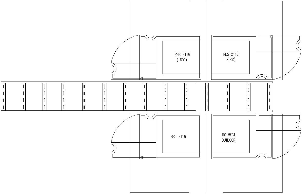 RBS, BBS and DC rect. outdoor details in AutoCAD, dwg file.
