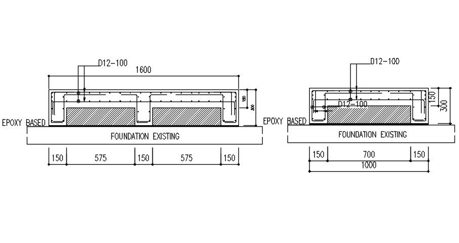 RBS structure Foundation plan in detail AutoCAD drawing, dwg file, CAD file