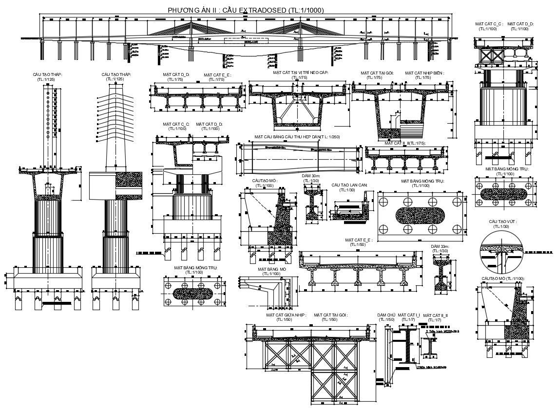 RCC Bridge Construction CAD Drawing Download
