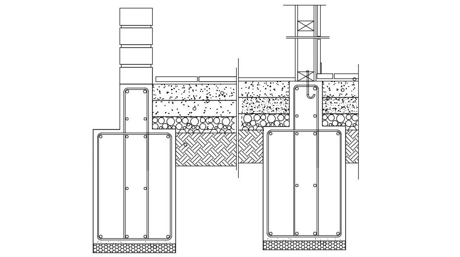 RCC Footing Structure Design CAD Drawing