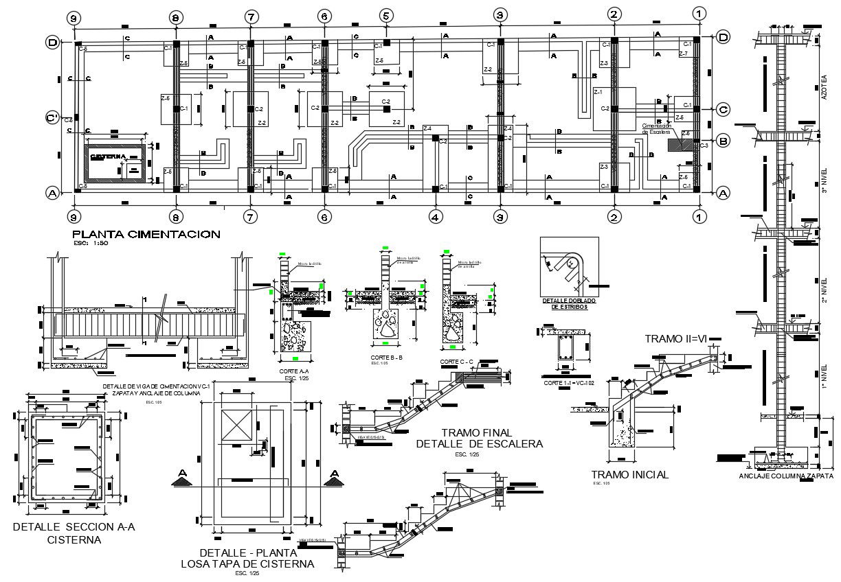 RCC Framed Structure CAD File