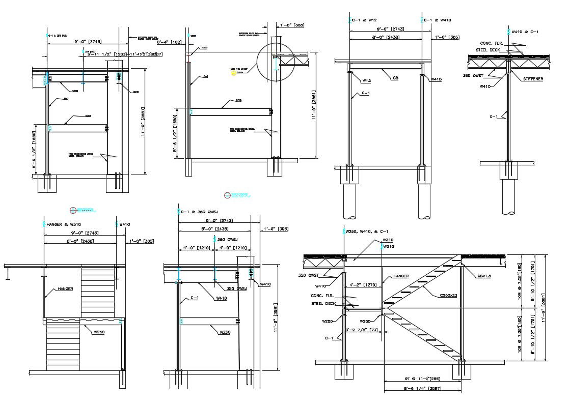 RCC Slab Design Free CAD Drawing