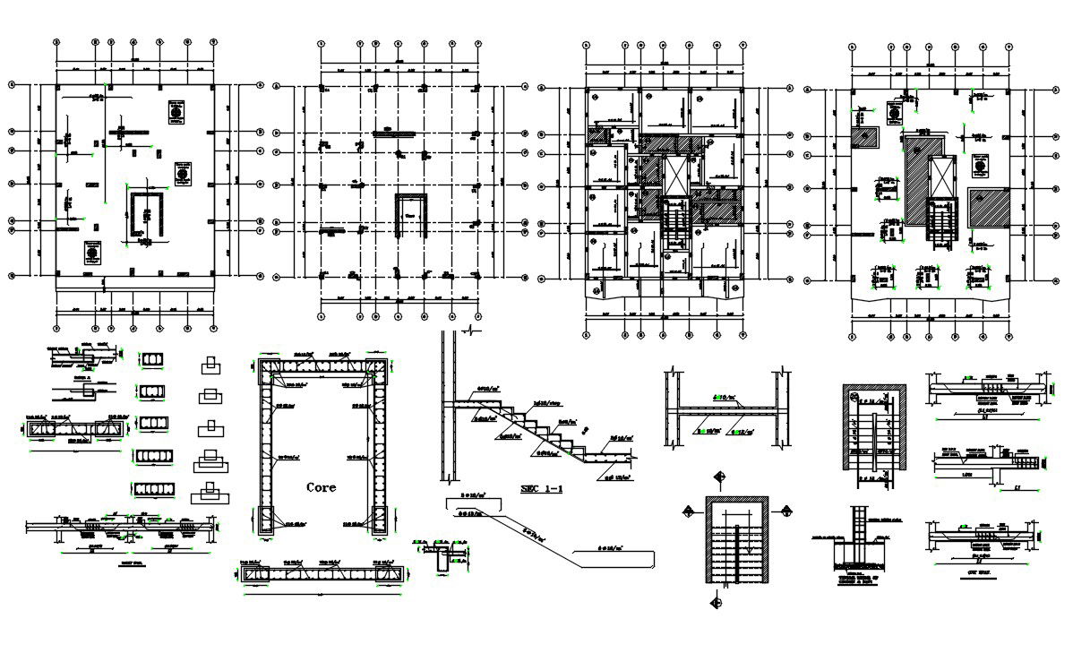 RCC Structure CAD Drawing