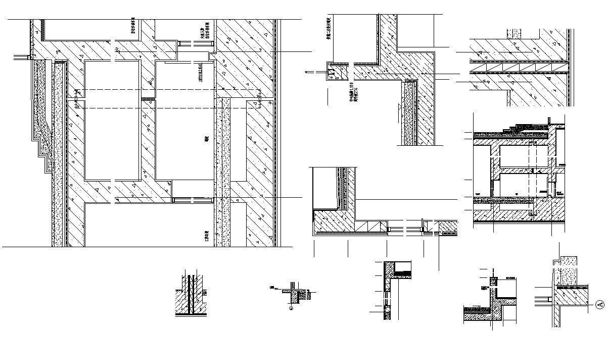 RCC Wall Construction AutoCAD Drawing
