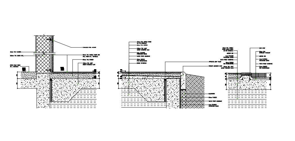 RCC Wall Footing Design AutoCAD Drawing Drawing
