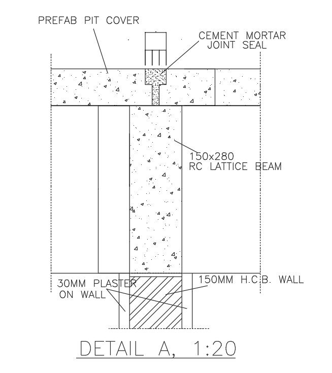RCC Beam Section Free CAD Drawing DWG File