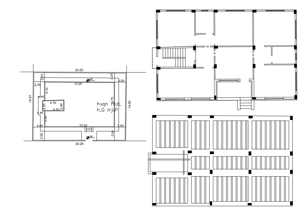RCC Column and Slab Bars Structure Design House Project