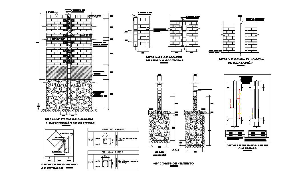 RCC Construction Section CAD Drawing Free Download DWG File