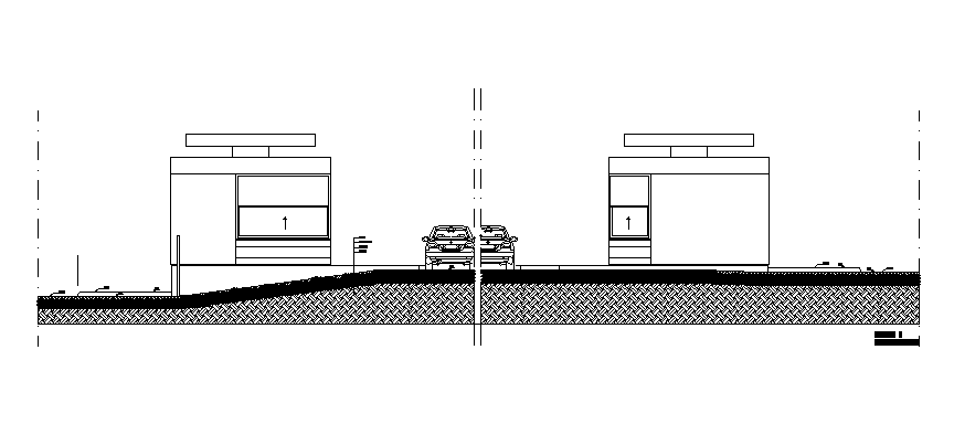 RCC Parking Floor Section CAD Drawing Free Download DWG File