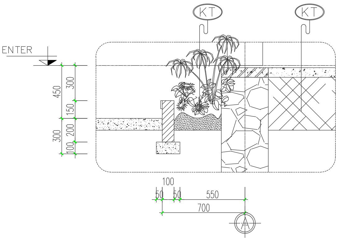 RCC Plant Box Free CAD Drawing Download DWG File