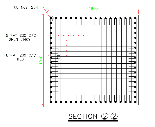 RCC Reinforcement section details are given in this AutoCAD DWG file. Download theCAD DWG file now.