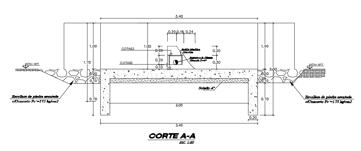 RCC detail drawing defined in this AutoCAD file. Download the AutoCAD drawing file.