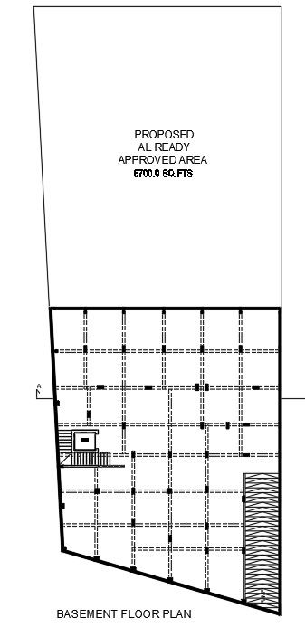 RCC details of basement floor plan in AutoCAD 2D drawing, dwg file, CAD file
