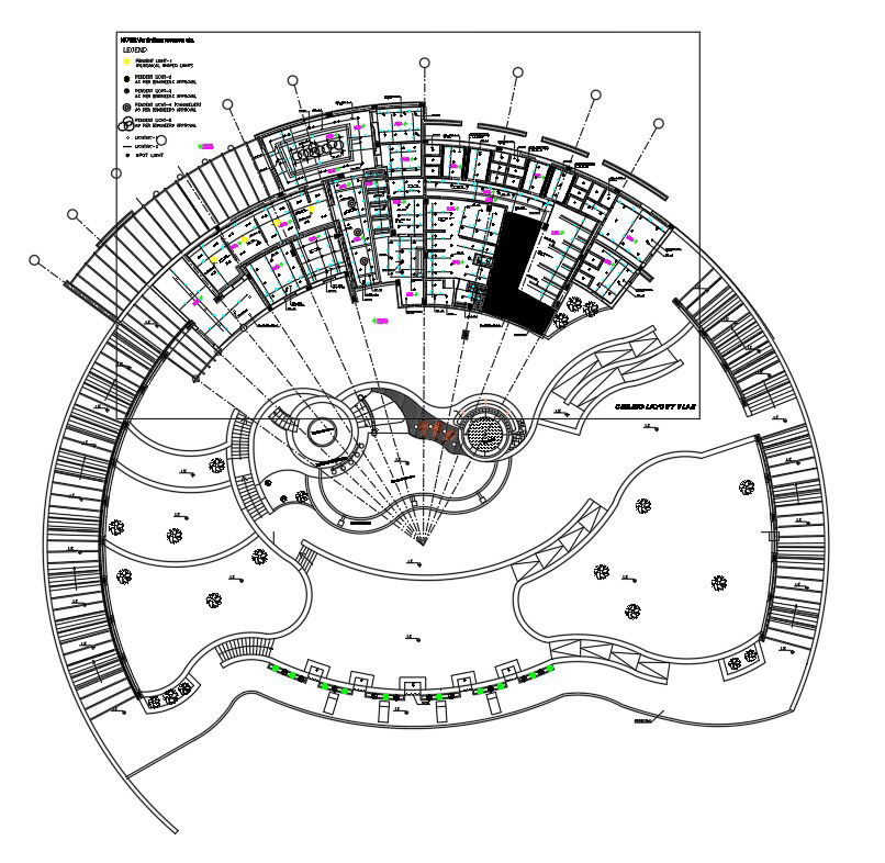 REFLECTED CEILING LAYOUT PLAN in detail AutoCAD 2D drawing, dwg file, CAD file