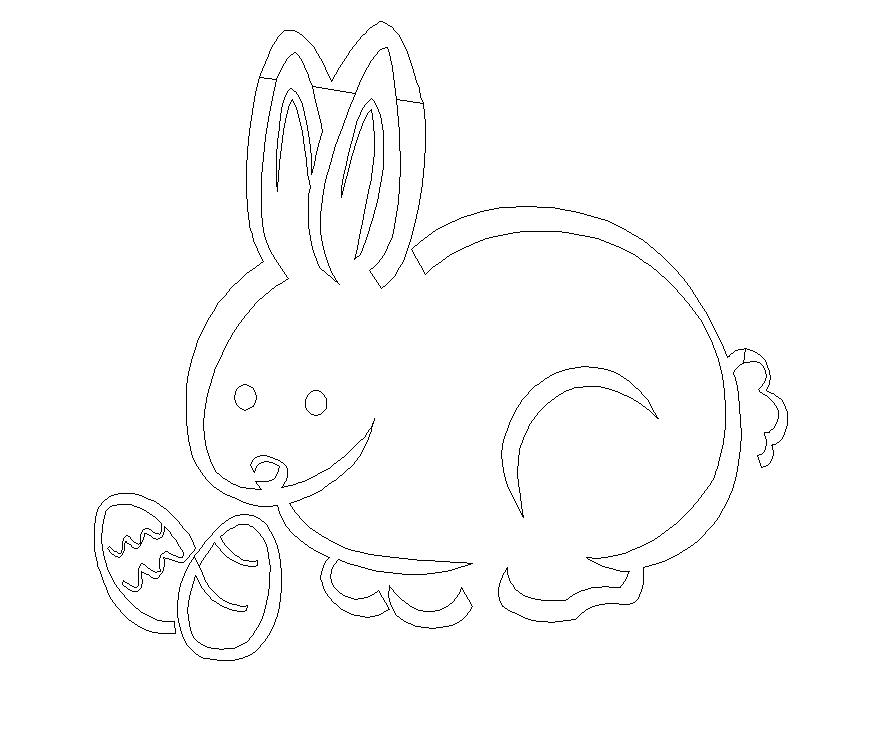 Rabbit CAD blocks 2d view layout autocad file