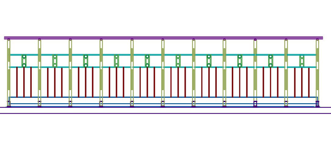 Railing Wall Staircase Support CAD Blocks