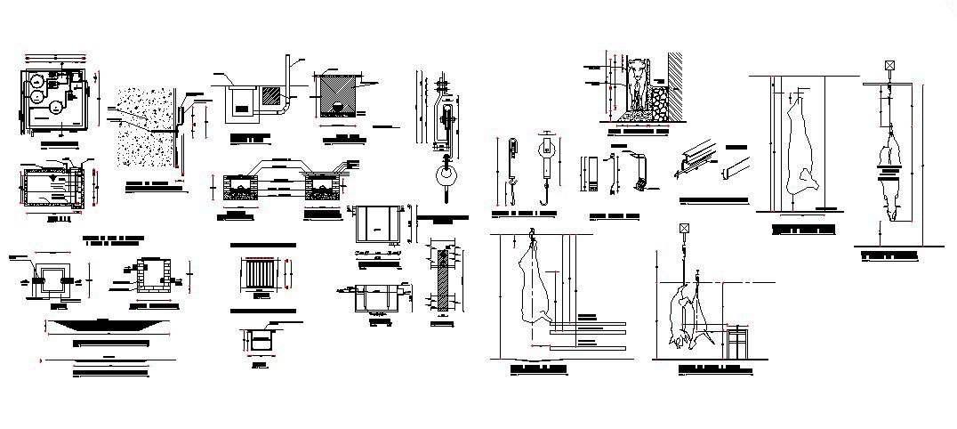 Ramp details and garden equipment details for fairing center dwg file