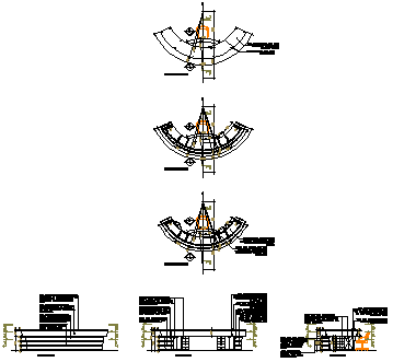 Reception counter detail design drawing