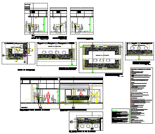 Reception equipment detail design drawing