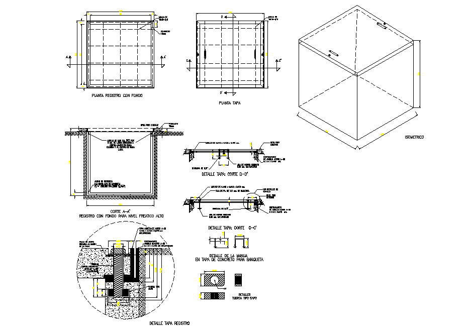 Record type blocks well autocad file