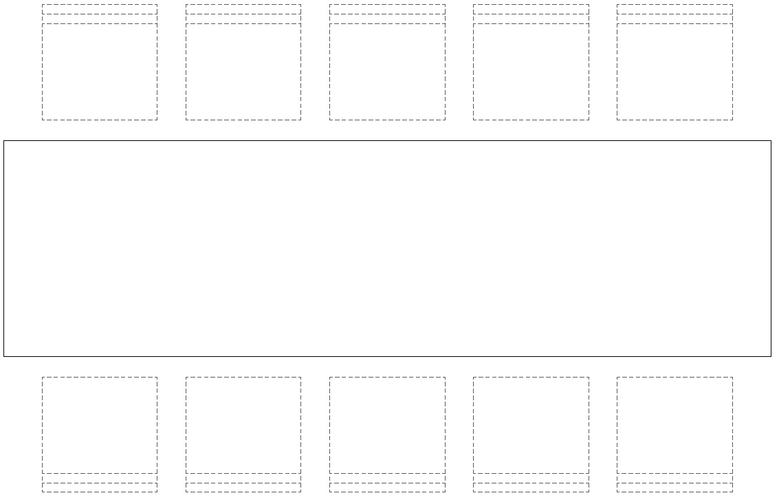 Rectangular Dining Table CAD Block with Chairs Design