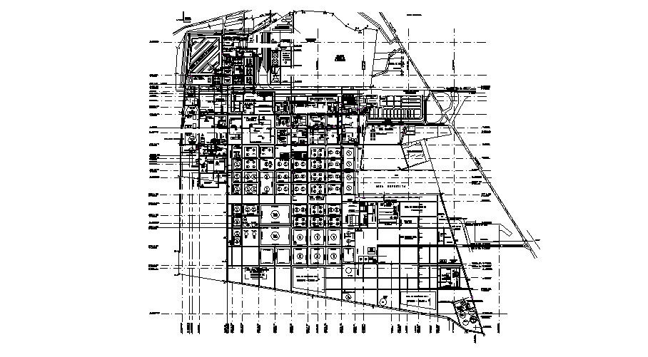 Refinery industrial plant miguel hidalgo distribution plan details dwg file