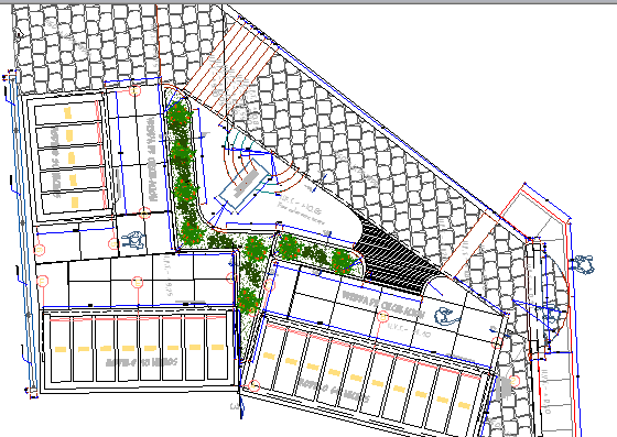 Regional Church Architecture Layout and Structure Details dwg file
