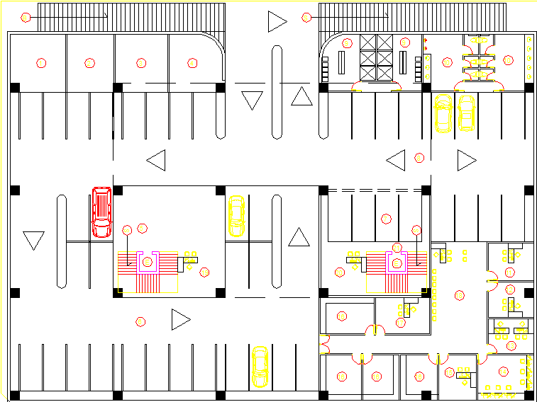 Regional bank building layout plan dwg file