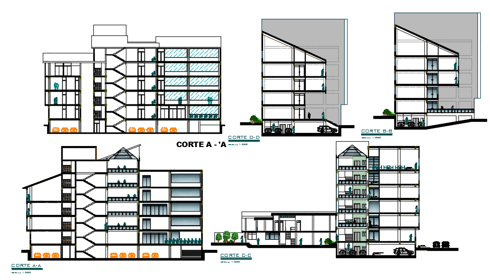 Regional government headquarters Dwg file.