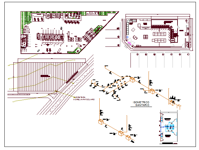 Regional university detailed architecture project dwg file