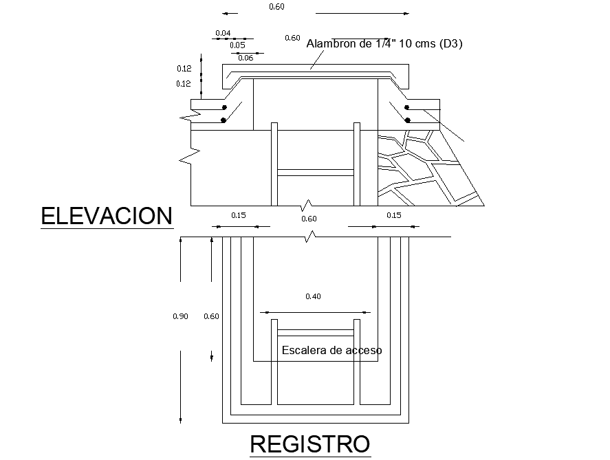Regularization tank 200 m3 drinking water layout file