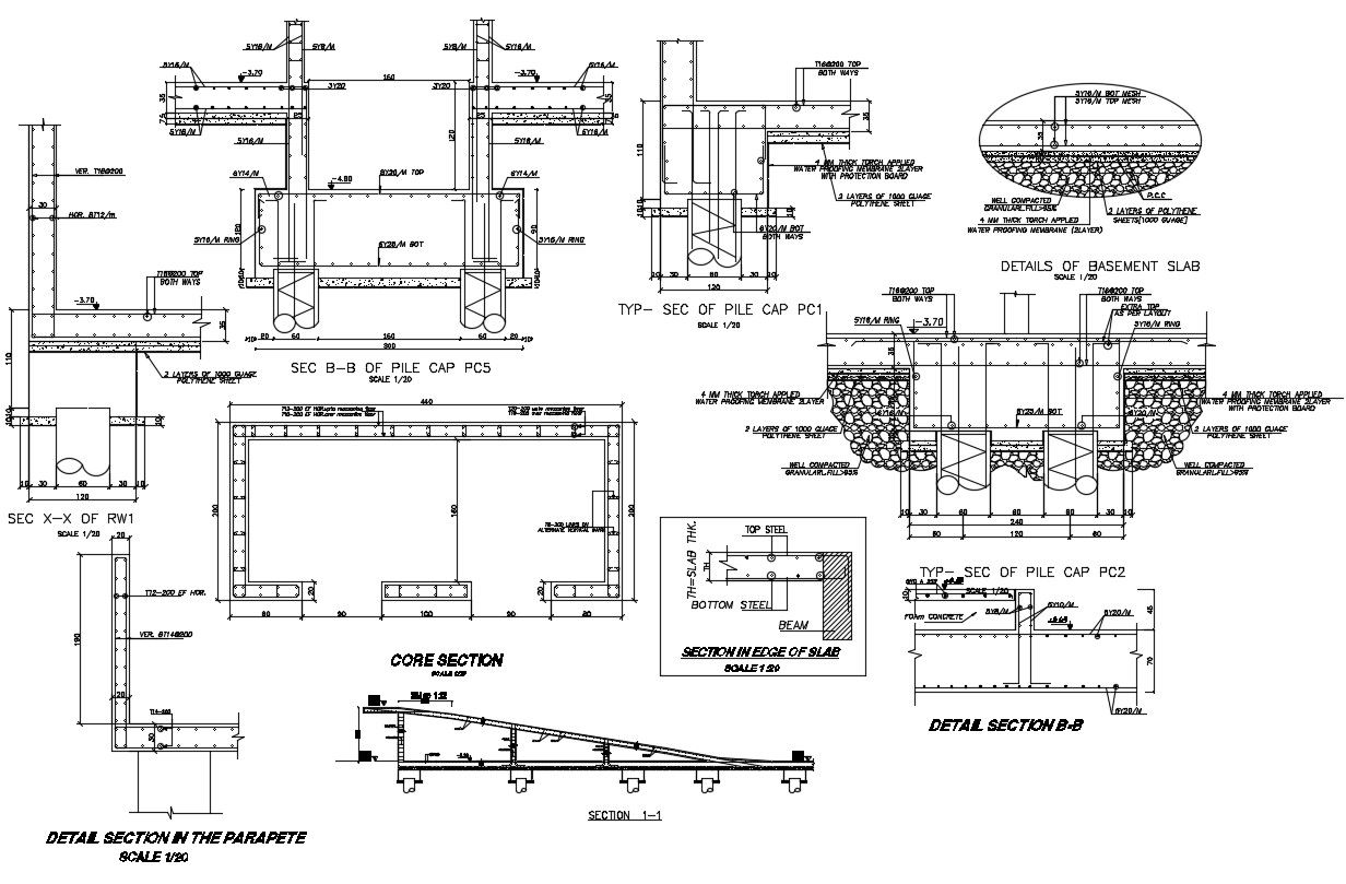 Reinforced Concrete design AutoCAD file
