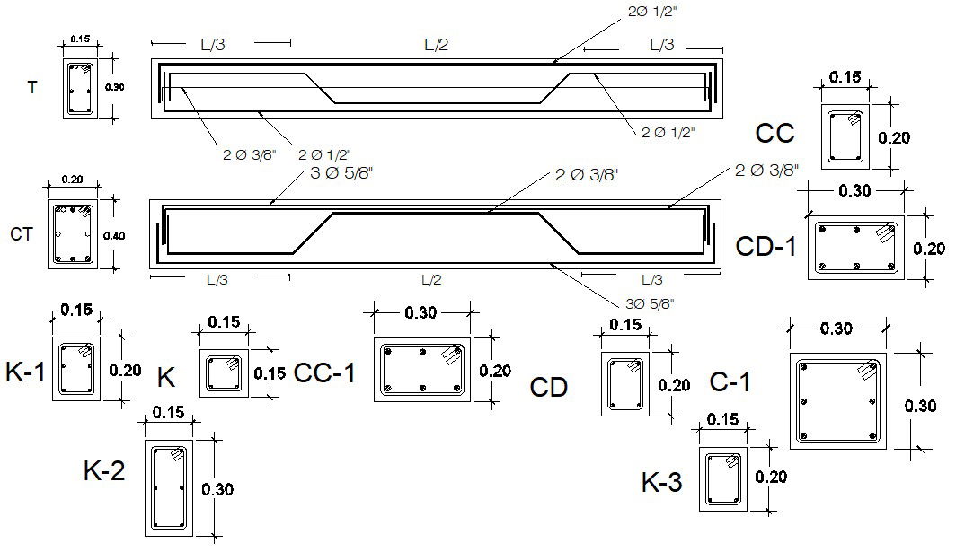 Reinforced Steel Structure Design AutoCAD Drawing