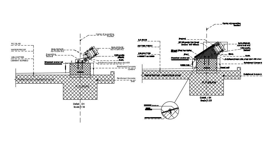 Reinforced concrete slab drawing Download now