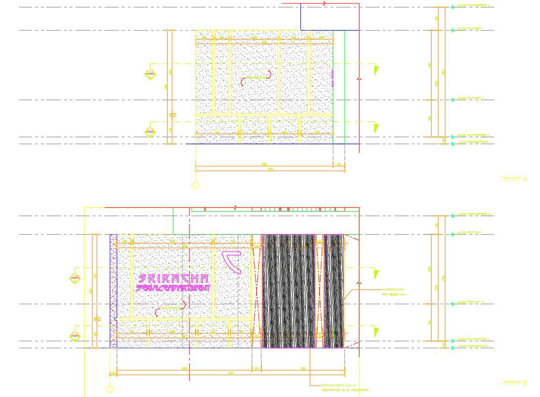 Reinforced foundation details in AutoCAD, dwg file.