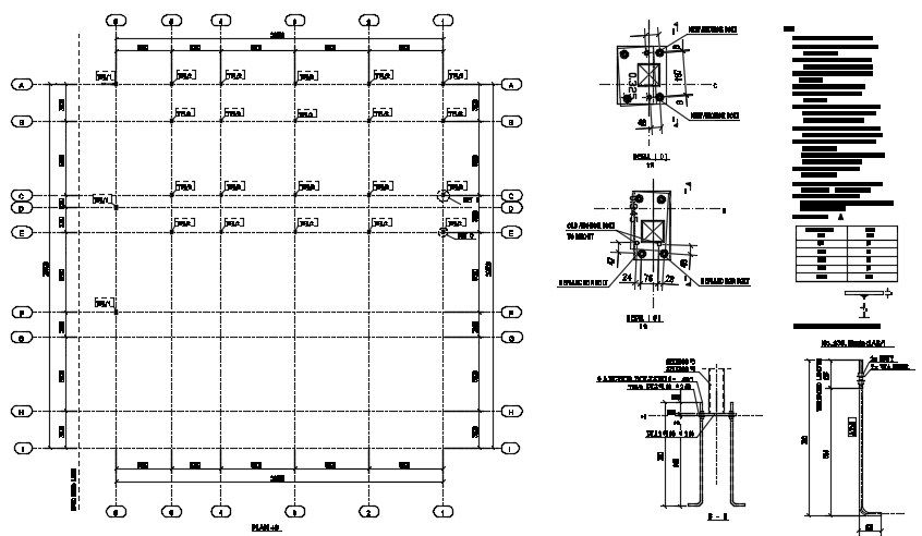 Reinforcement Anchor Bolts CAD Drawing Free Download