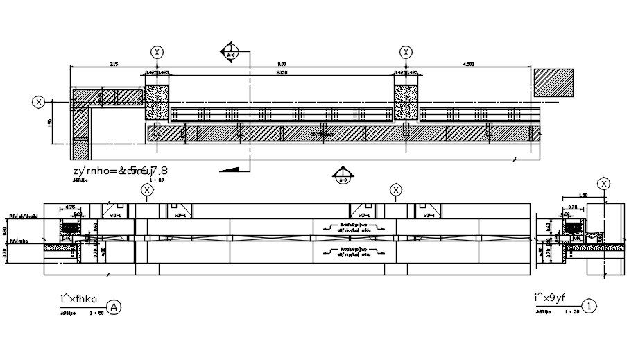 Reinforcement beam section details are given in this AutoCAD 2D DWG file. Download the AutoCAD 2D DWG file.